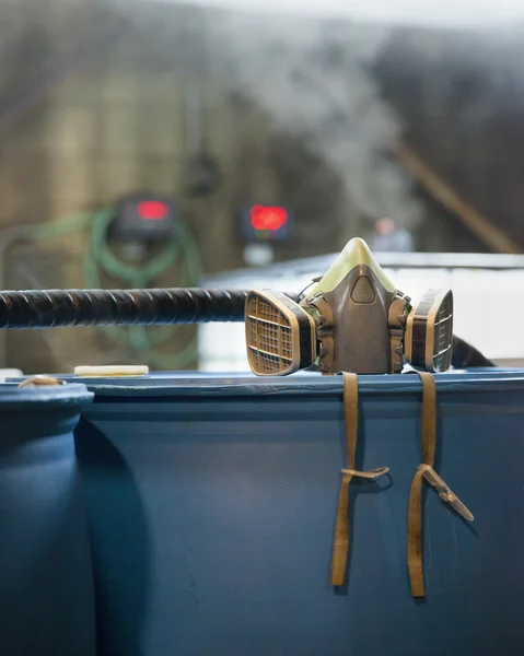 stock image Respirator in Chemical Plant