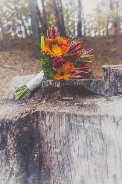 Fall Wedding Bridal Bouquet — Stock Photo, Image