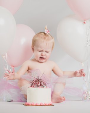 Bir yaşında doğum günü Portreler