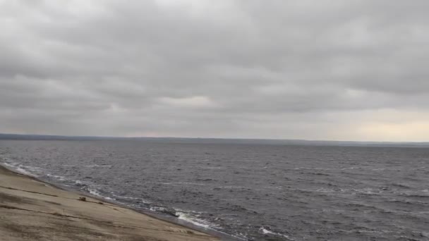 Golven Storm Sterke Wind Hoge Golven — Stockvideo