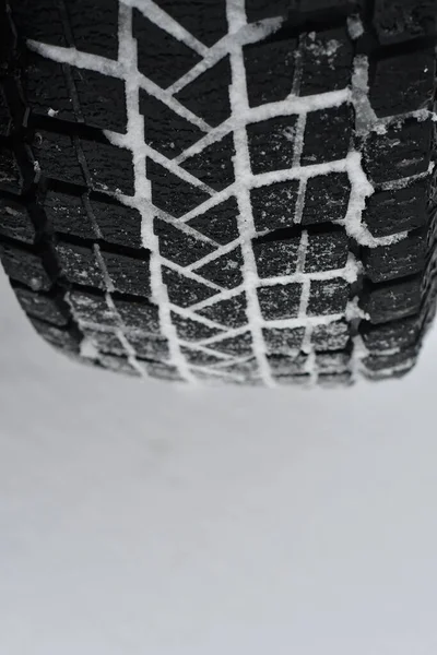 Tires Snow Tire Protector Snow Winter Tire Marks — Stock Photo, Image