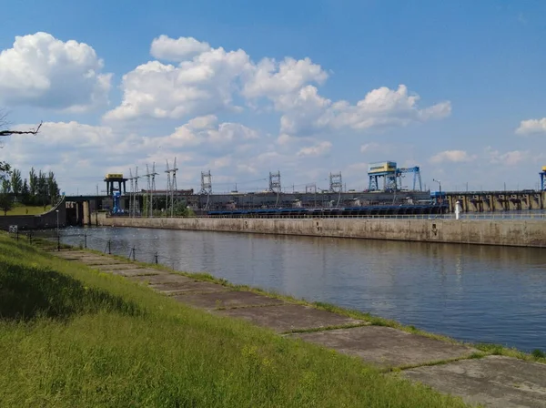 Estación Hidroeléctrica Puerta Entrada Energía Hidroeléctrica Producción Electricidad —  Fotos de Stock