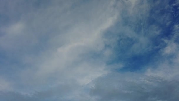 Nori Frumoşi Cirrus Cer Cerul Albastru Nori — Videoclip de stoc