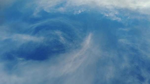 Schöne Zirruswolken Himmel Blauer Himmel Mit Wolken — Stockvideo