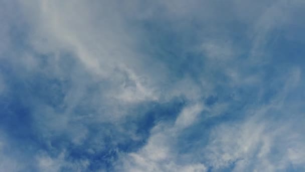 Bellissime Nuvole Cirri Nel Cielo Cielo Blu Con Nuvole — Video Stock