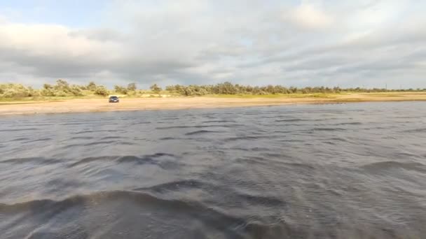 Landschap Aan Zee Zout Water Zee — Stockvideo