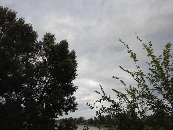 Облачное Небо Ветер Облака Перед Бурей Сильный Ветер Облака — стоковое фото