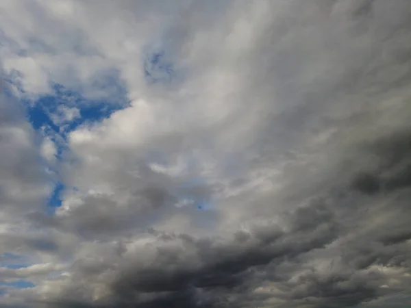 Cielo Nuvoloso Vento Nuvole Prima Della Tempesta Forte Vento Nuvole — Foto Stock