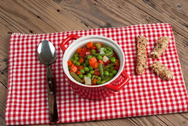 Grønnsakssuppe – stockfoto