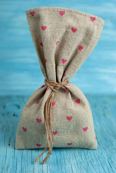 Burlap pouch — Stock Photo, Image