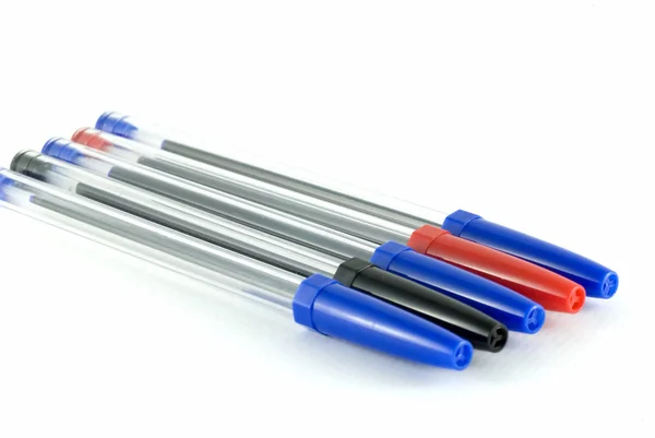 Set of ball point pens — Stock Photo, Image