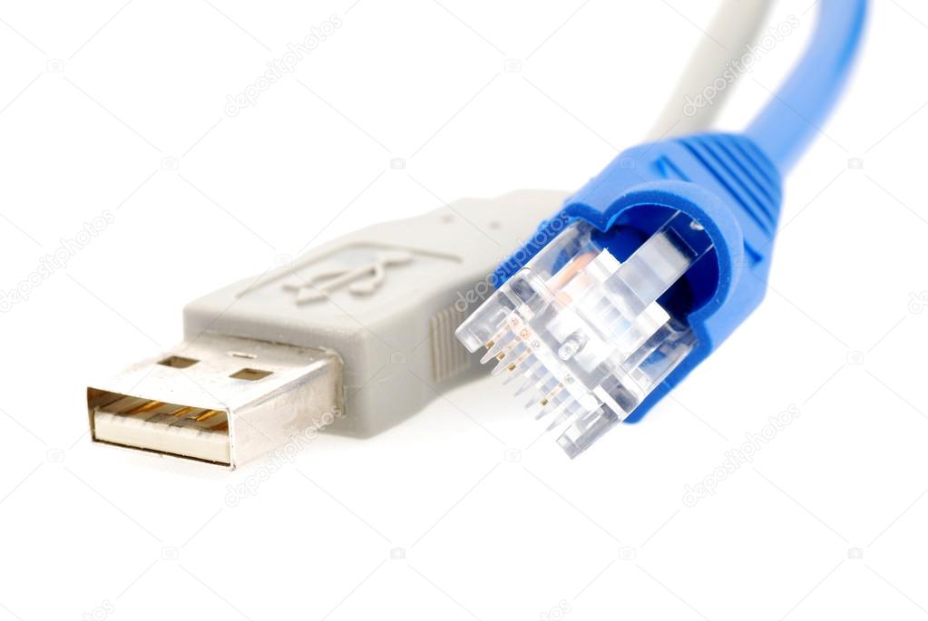 Internet and usb cable