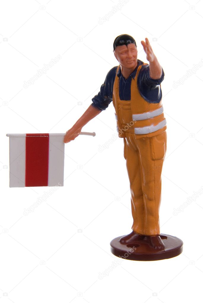 Miniature of construction worker