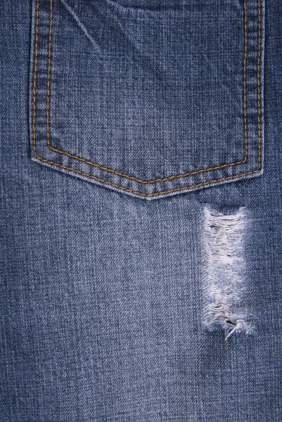 Saku jeans biru — Stok Foto