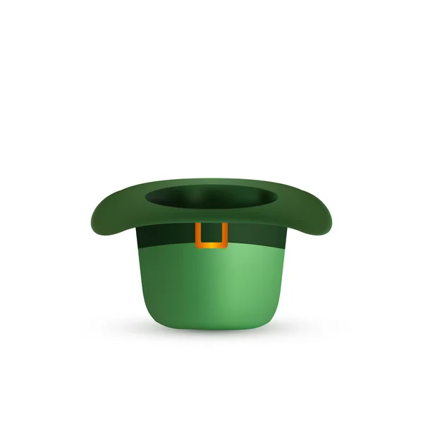 Día de San Patricio Sombrero Verde. Vector — Vector de stock