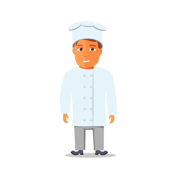 Cartoon Chief Cook karakter geïsoleerd. Vector — Stockvector