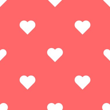 Kalp Seamless modeli. Sevgililer günü bacakground vektör