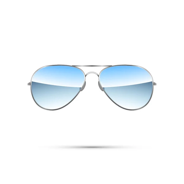 havacı güneş gözlüğü üzerinde beyaz izole. vektör