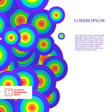 soyut sorunsuz daireler desen. vektör