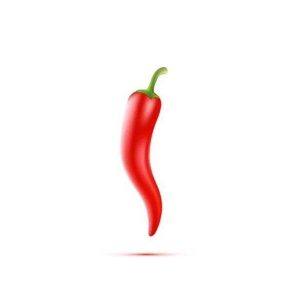 Chili peppers izolovaných na bílém pozadí. vektor — Stockový vektor