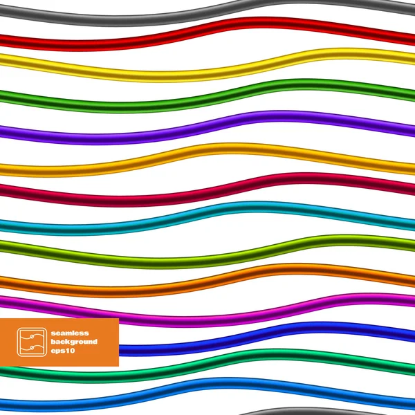 Colorful Seamless Cords. Vector — Stock Vector