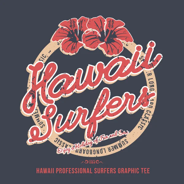 Hawaii surfers. — Stock Vector