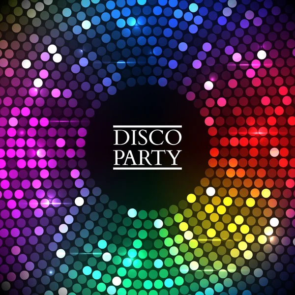 Renkli disko ışıkları. Vektör — Stok Vektör