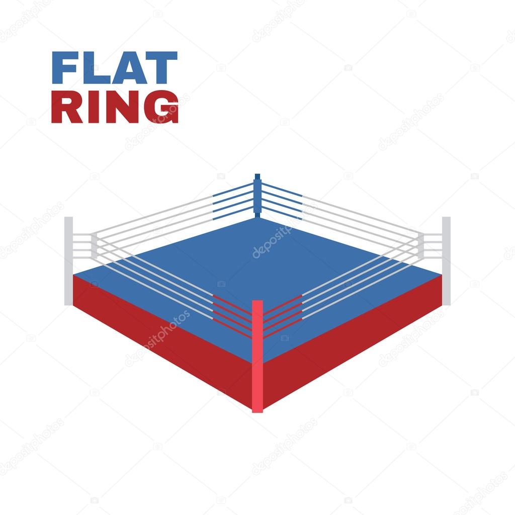 Boxing Ring Isolated on white. Vector Stock Vector Image by ©dimair  #64050863