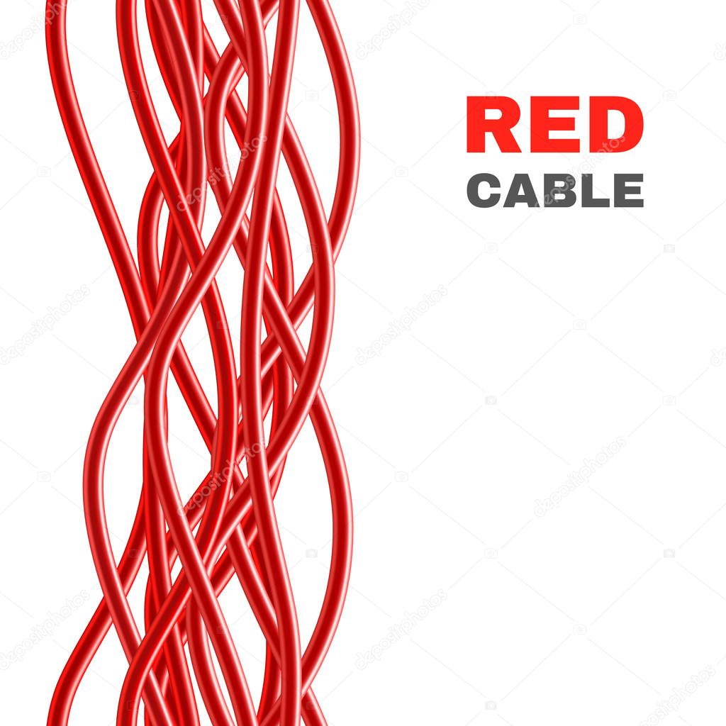 Red Cables Background