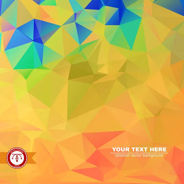 Pozadí abstraktní barevné trojúhelníky — Stockový vektor