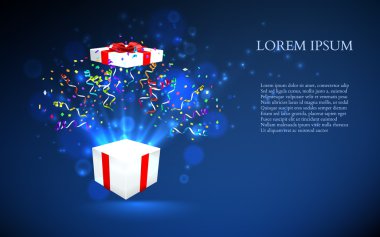 fireworks uygulamasından konfeti ile hediye açmak
