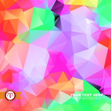 renkli üçgenler arka plan