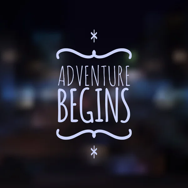 Adventure Begins design del sito web — Vettoriale Stock