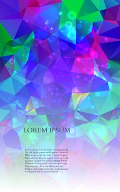 soyut renkli üçgenler arka plan