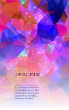 soyut renkli üçgenler arka plan