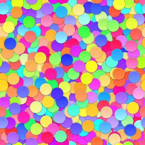 Colorful Confetti Seamless Background. Vector — Stock Vector