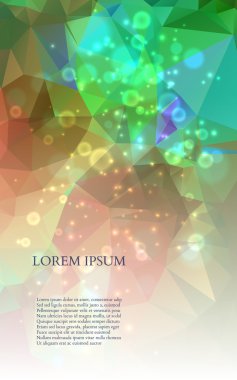 renkli üçgenler arka plan