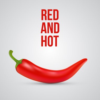 Red hot chili pepper. clipart