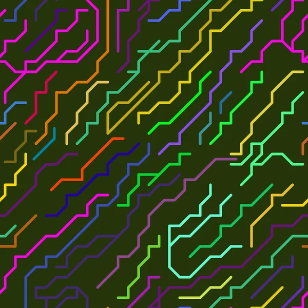 Micro modello di linee di chip — Vettoriale Stock