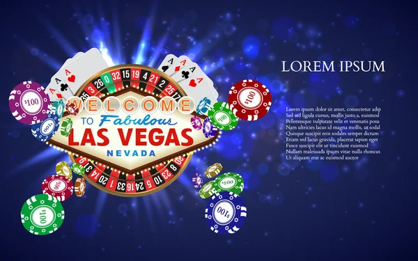 Fiches di Casino roulette witn caduta — Vettoriale Stock