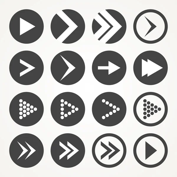 ok işareti simge seti. vektör