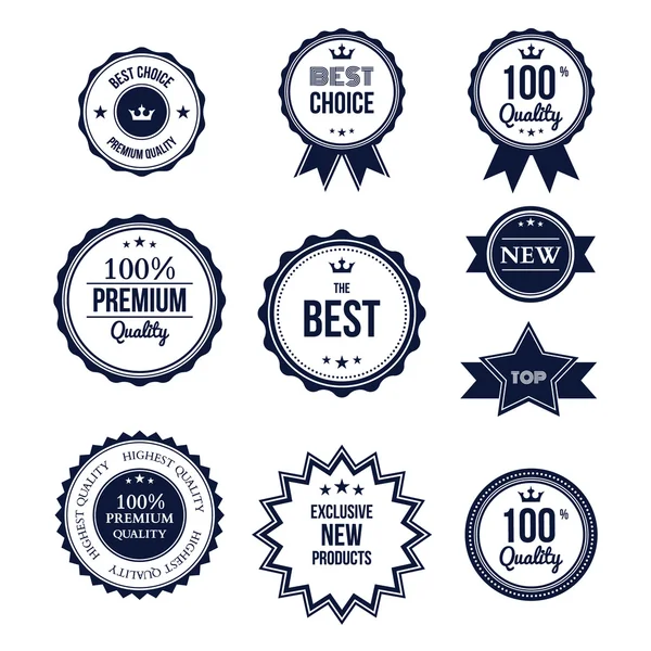 Premium Kalite en iyi seçim izole küme etiketleri