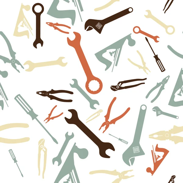 Hand tools patroon — Stockvector