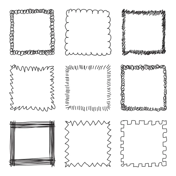 Chalk Crayon Hand Drawing Square Frame Chalkboard Set Colorful