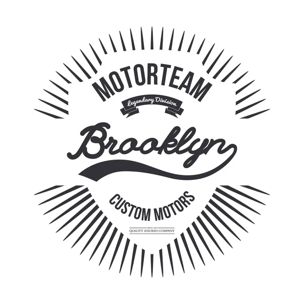 Motorteam Brooklyn. T-shirt grafiği.