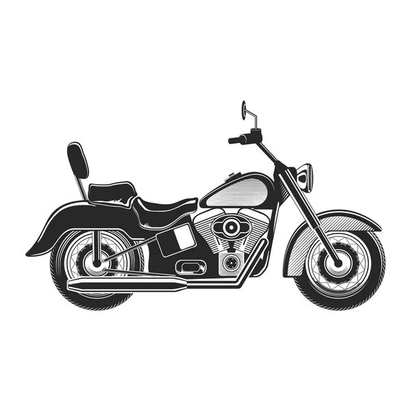 Motorcykel Silhouette Illlustration — Stock vektor