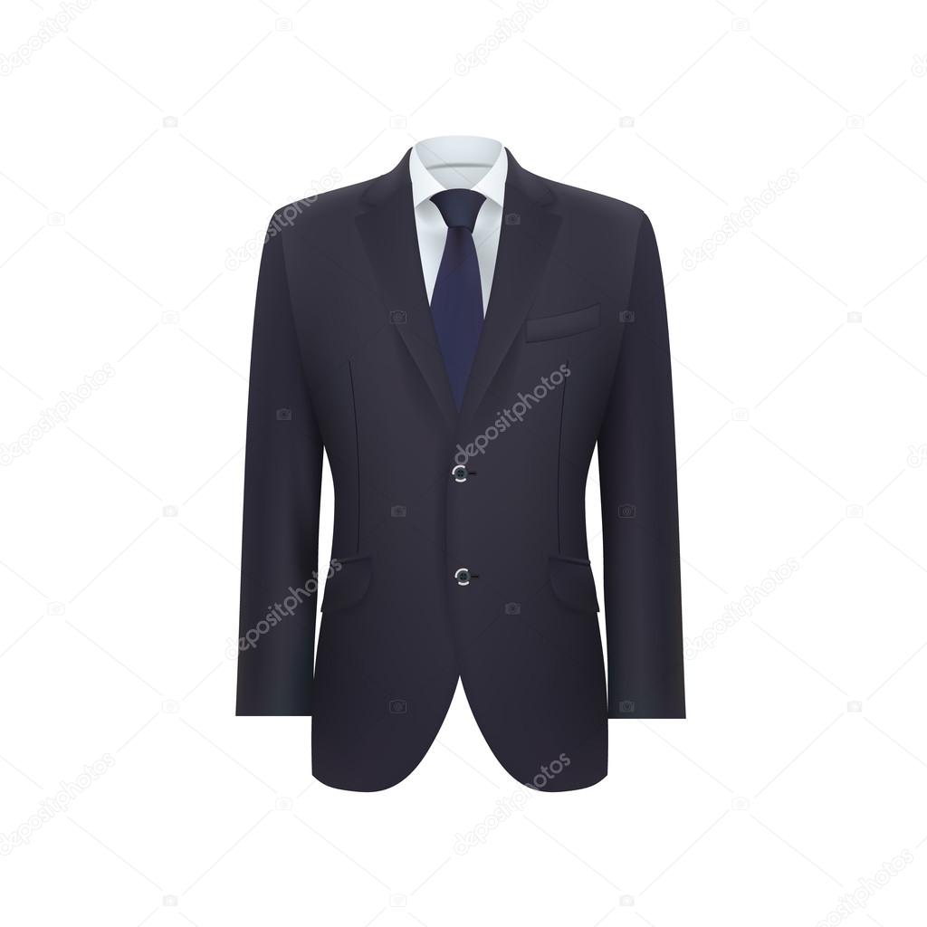 Suit isolated on white background. Vector