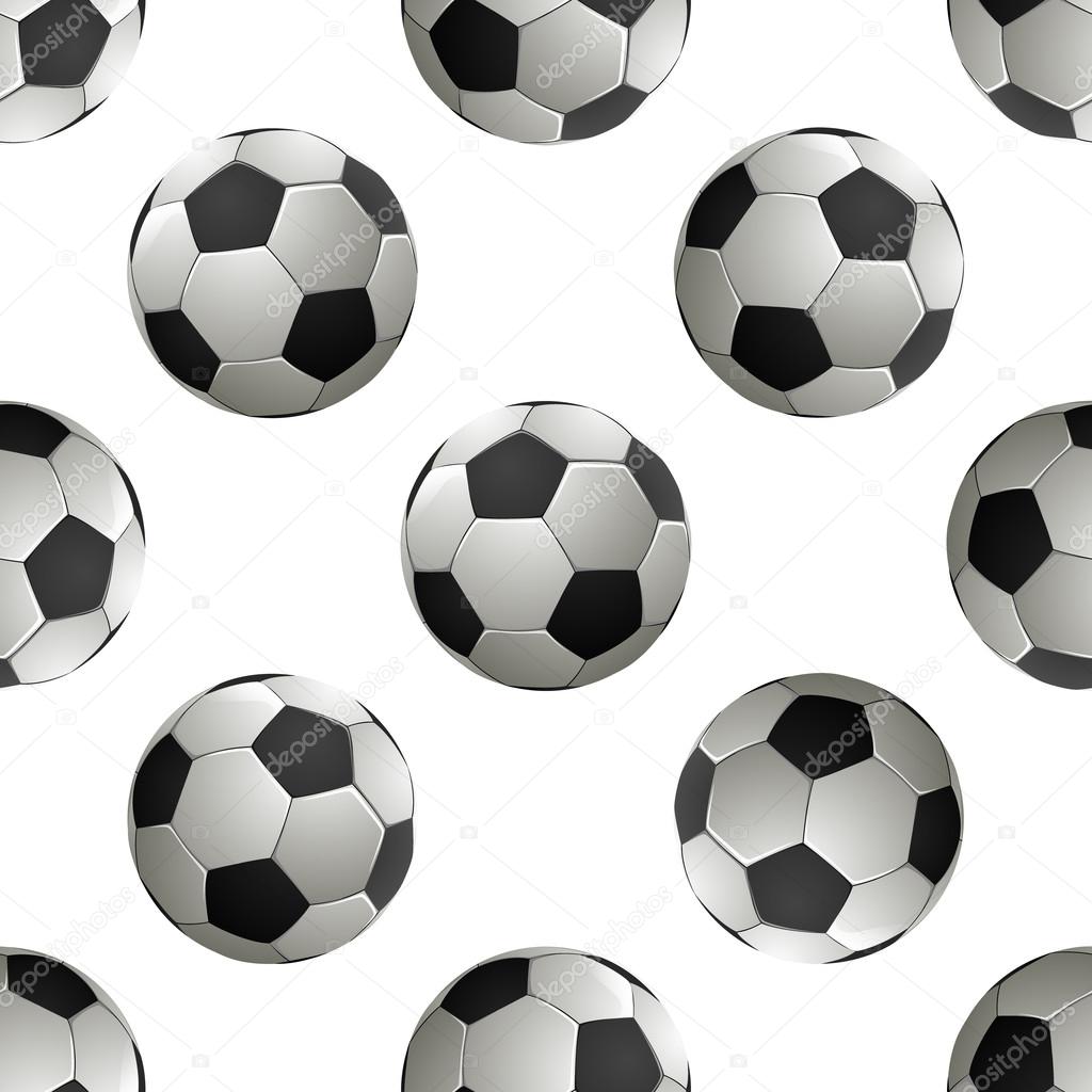 Soccer football Seamless pattern. Vector