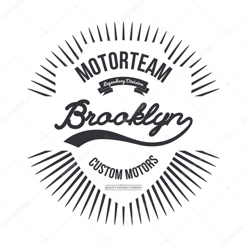 Motorteam Brooklyn. T-shirt graphic.