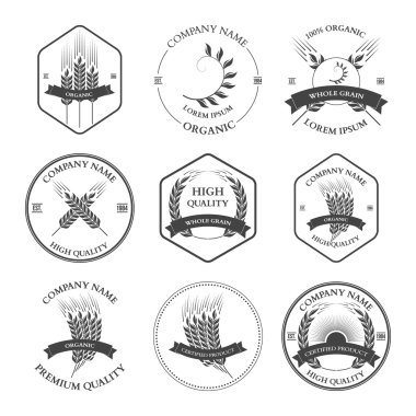 Buğday ve çavdar etiketleri, rozetleri ayarlama